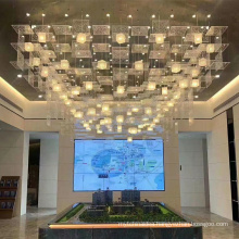 modern design acrylic ceiling pendant lamp chandelier for hotel and home decoration